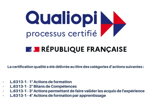 Certification Qualiopi — Processus certifié — République Française